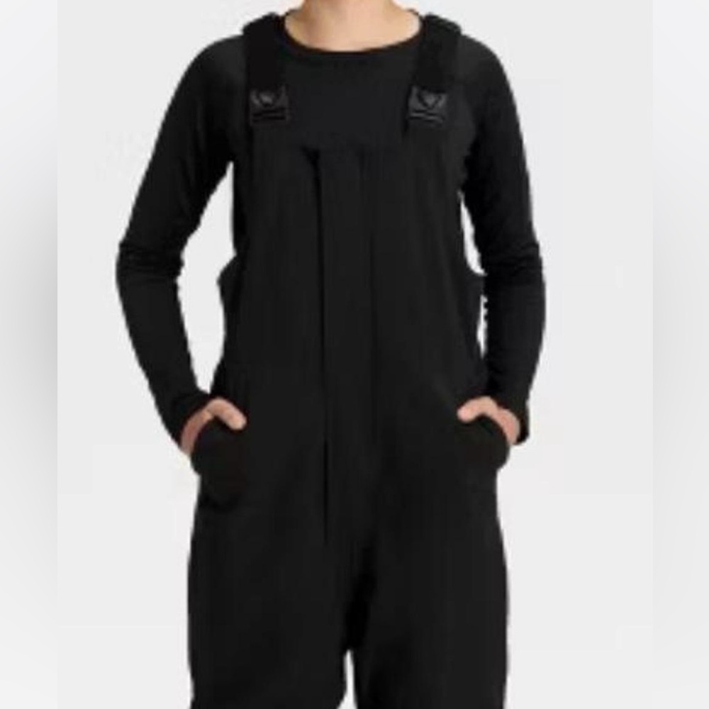 All in Motion Black kids snow overalls 16 winter ski snowboarding vacation